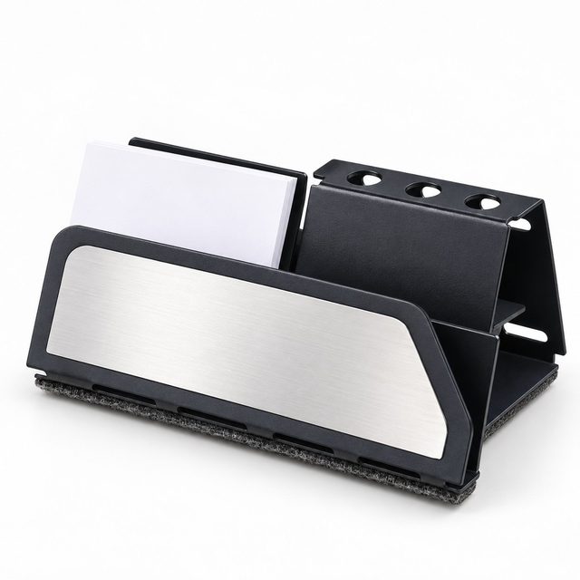 Metal Desktop Organiser with Mobile Stand, Card Holder & Pen Stand