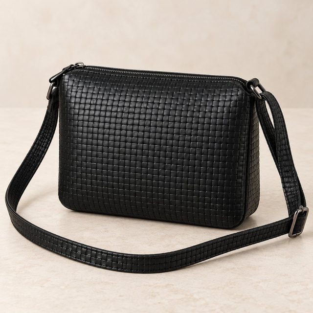 Gilmore Oak Ashford Woven Sling Bag in Black, annual day gift