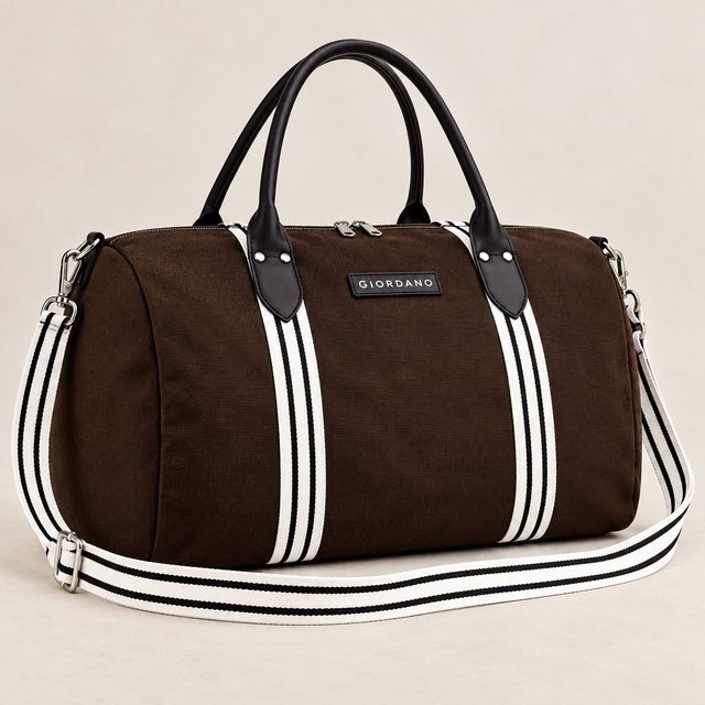 Giordano Roamster Canvas Duffel Bag in Dark Brown, employee onboarding kit