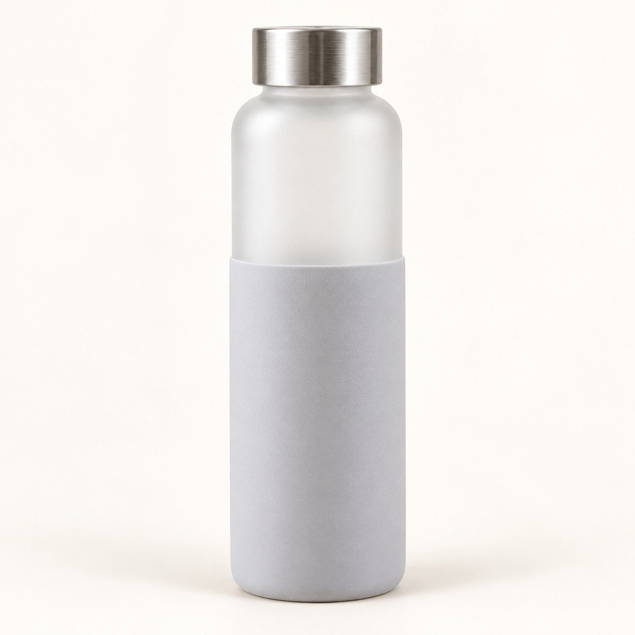 Frosted Glass Bottle with Sleeve, 750 ml
