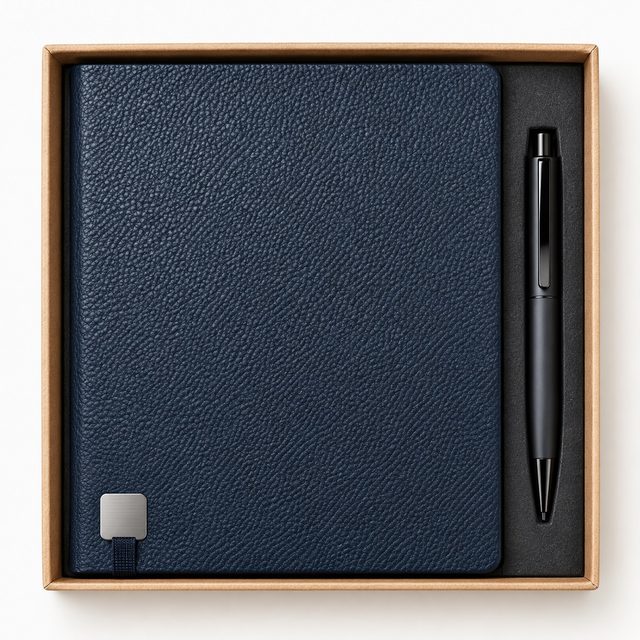 Thermal PU Notebook & Pen Set
