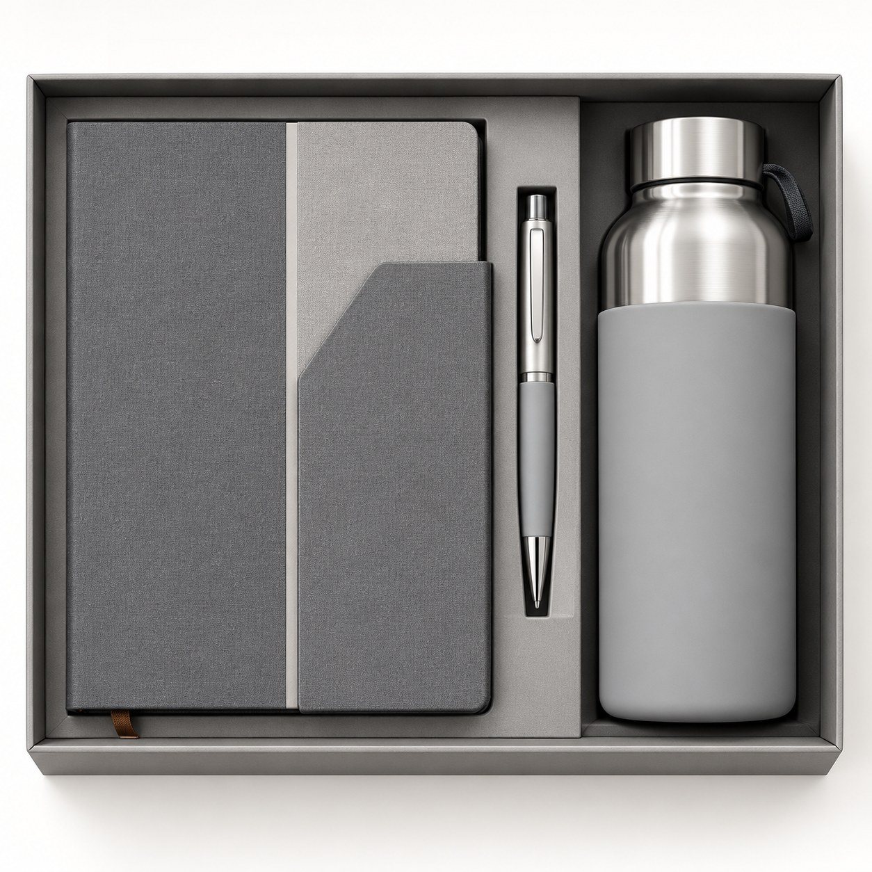 Click to zoom Copper Bottle, Notebook & Pen Gift Set