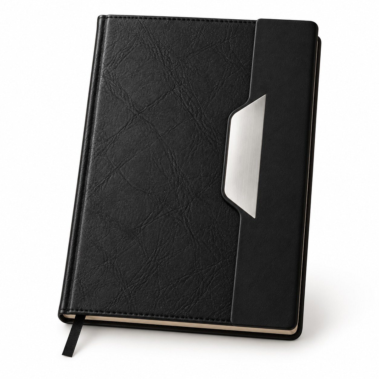 A5 Thermal PU Notebook with Metal Clip