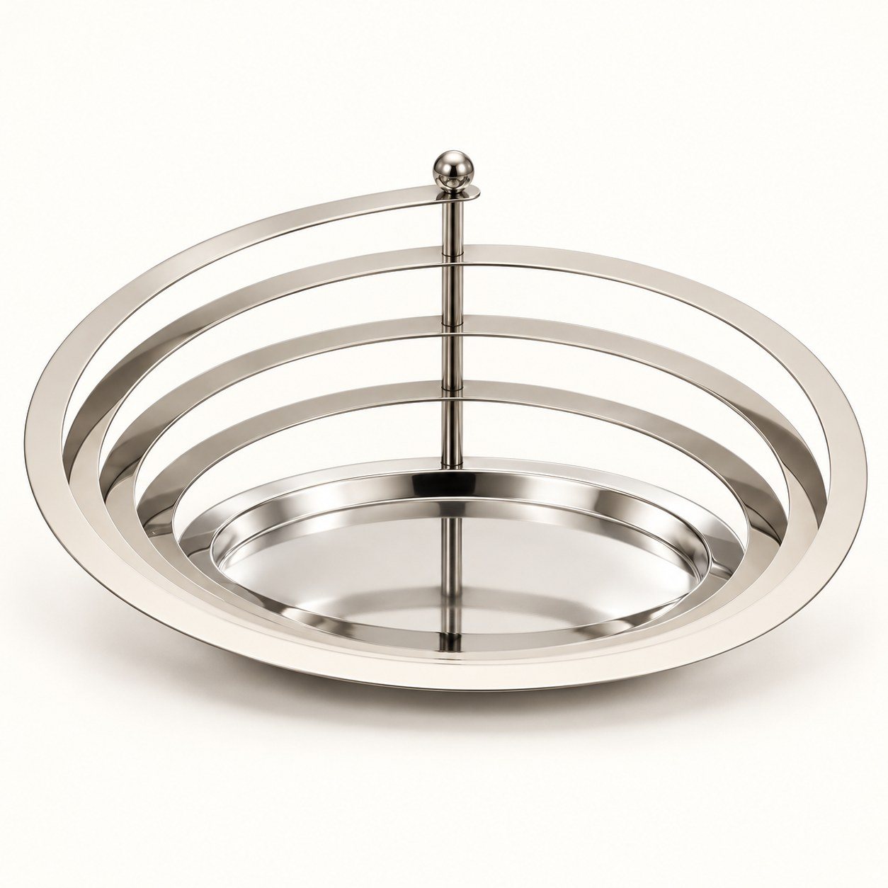 Steel fruit bowl