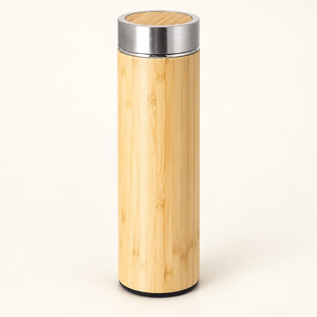 Bamboo vacuum flask