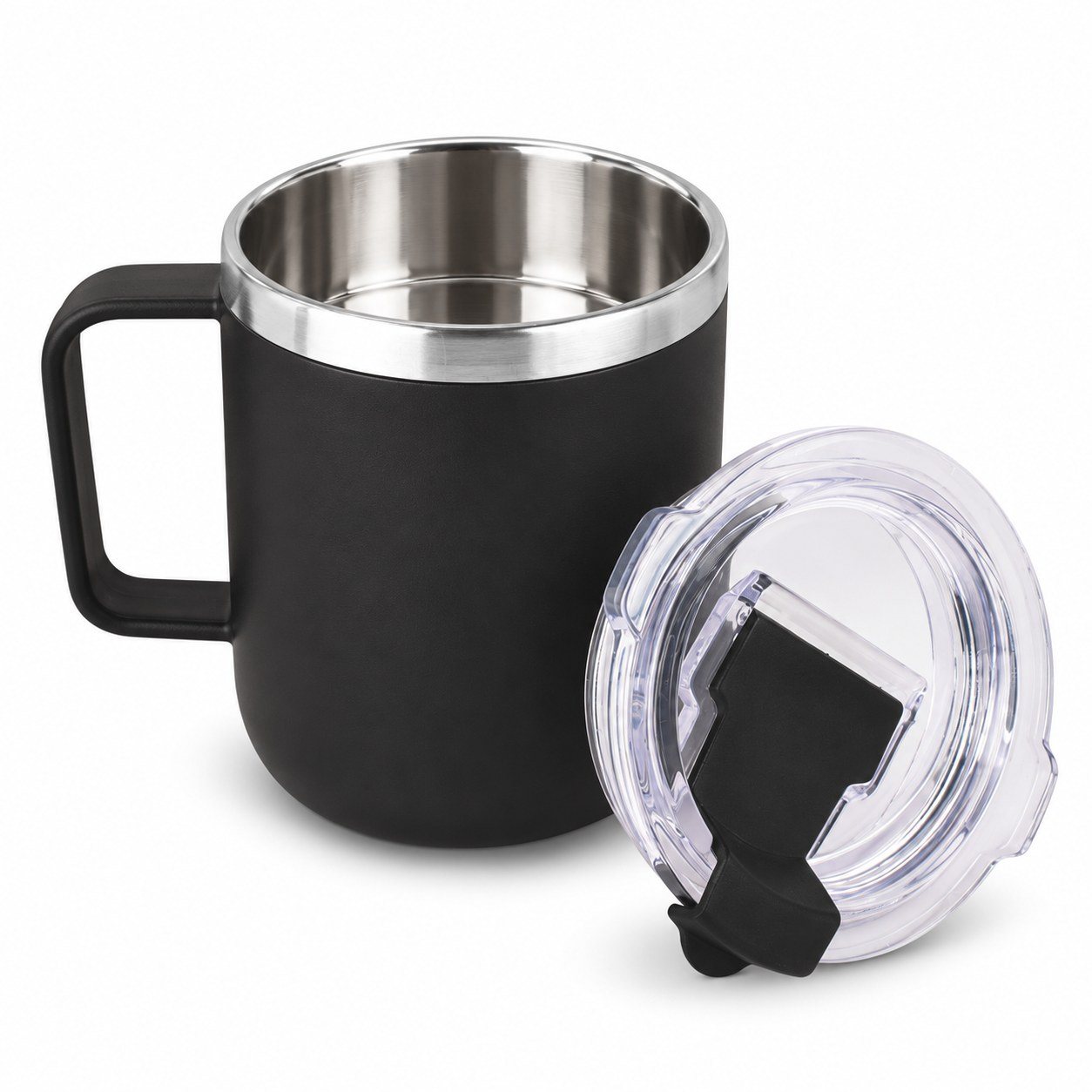 Click to zoom Black steel mug