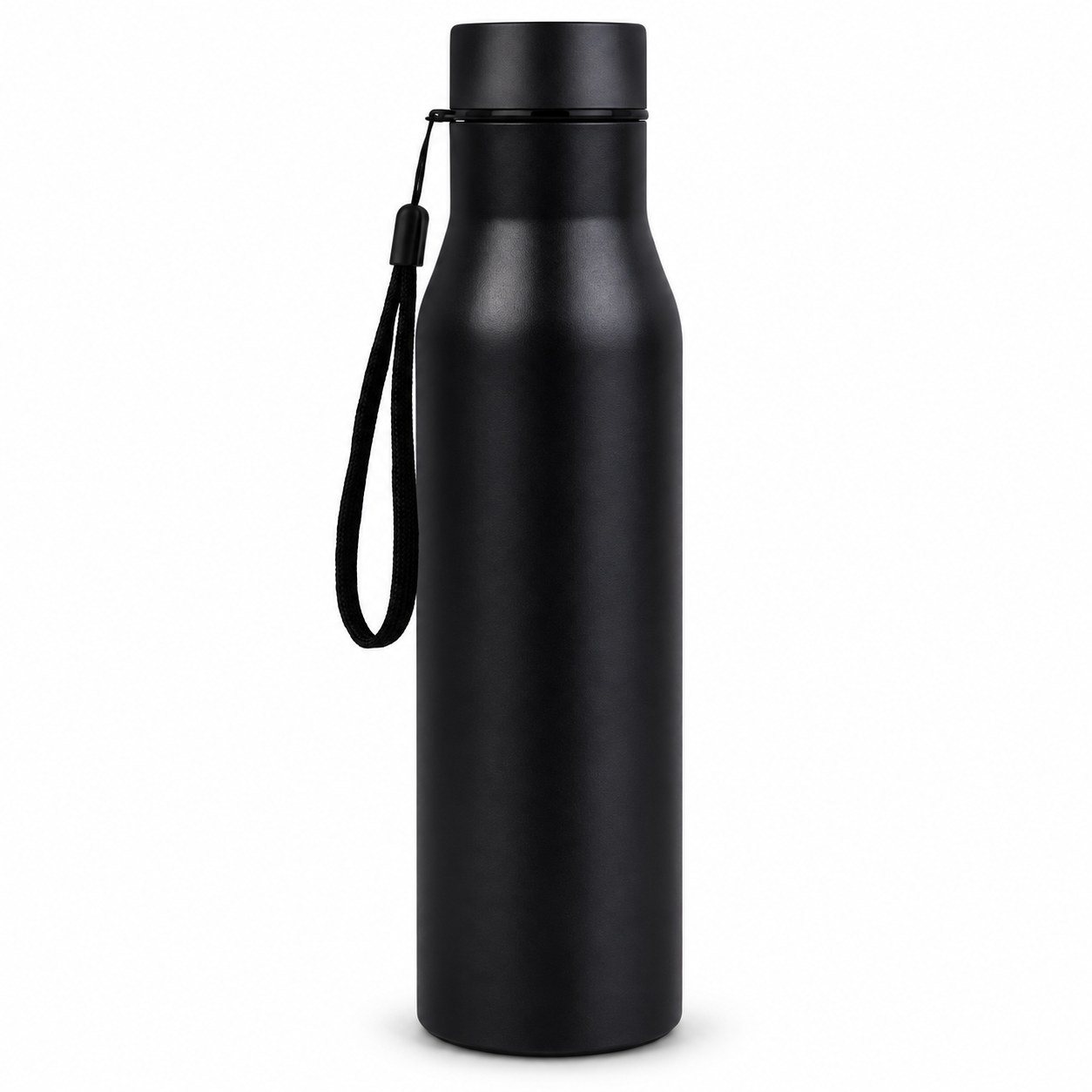 Black steel bottle