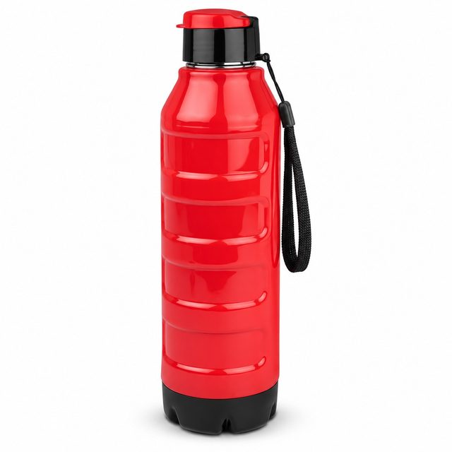 Red insulated bottle