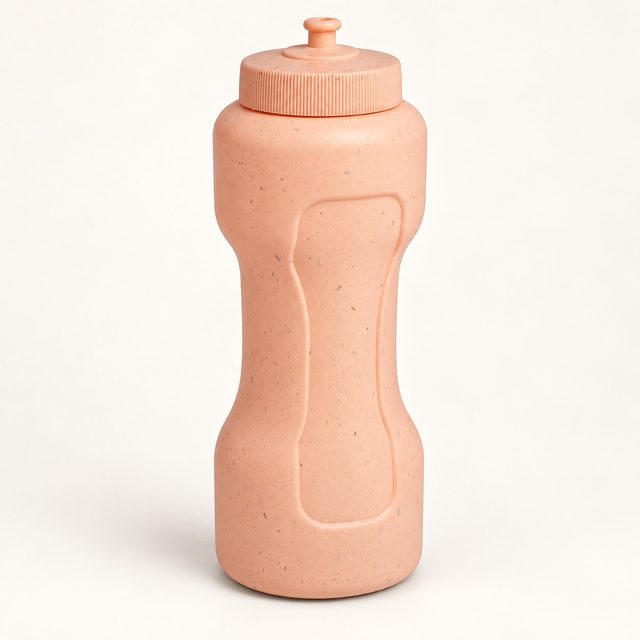 Drinkware: Dumbbell-Shape Wheat-Fibre Sipper Bottle, 750 ml