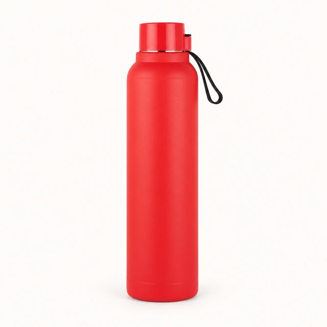 Red insulated bottle