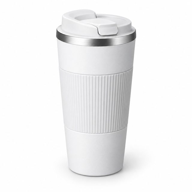 White coffee tumbler