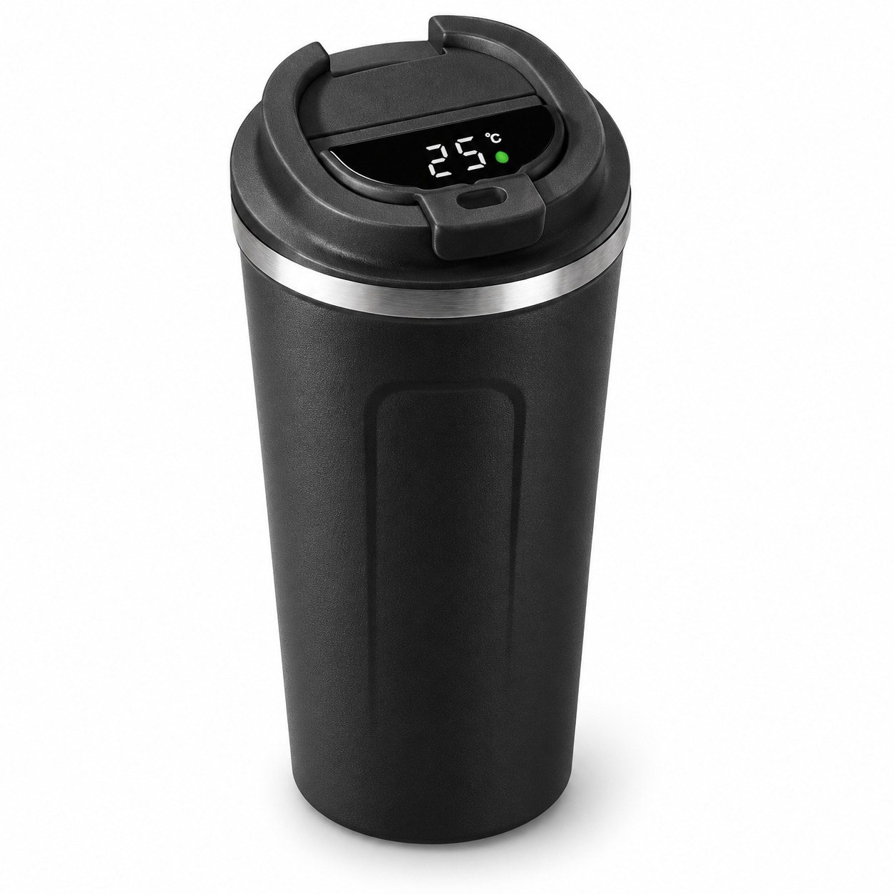 Black temperature display tumbler