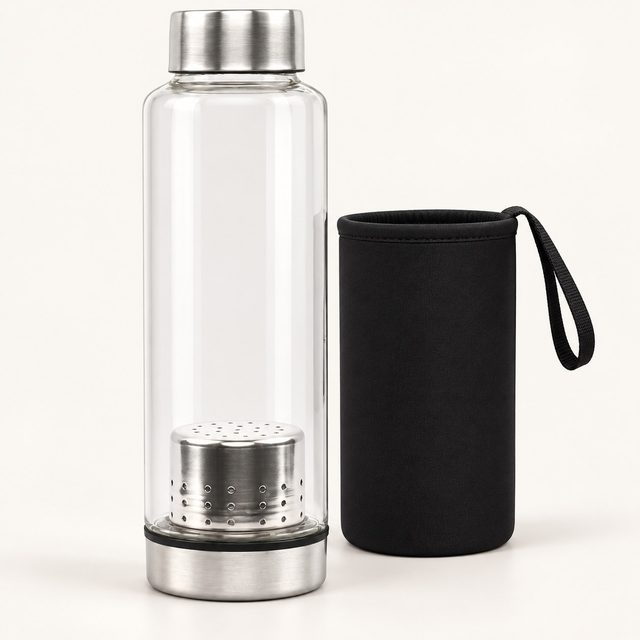 Glass infuser bottle