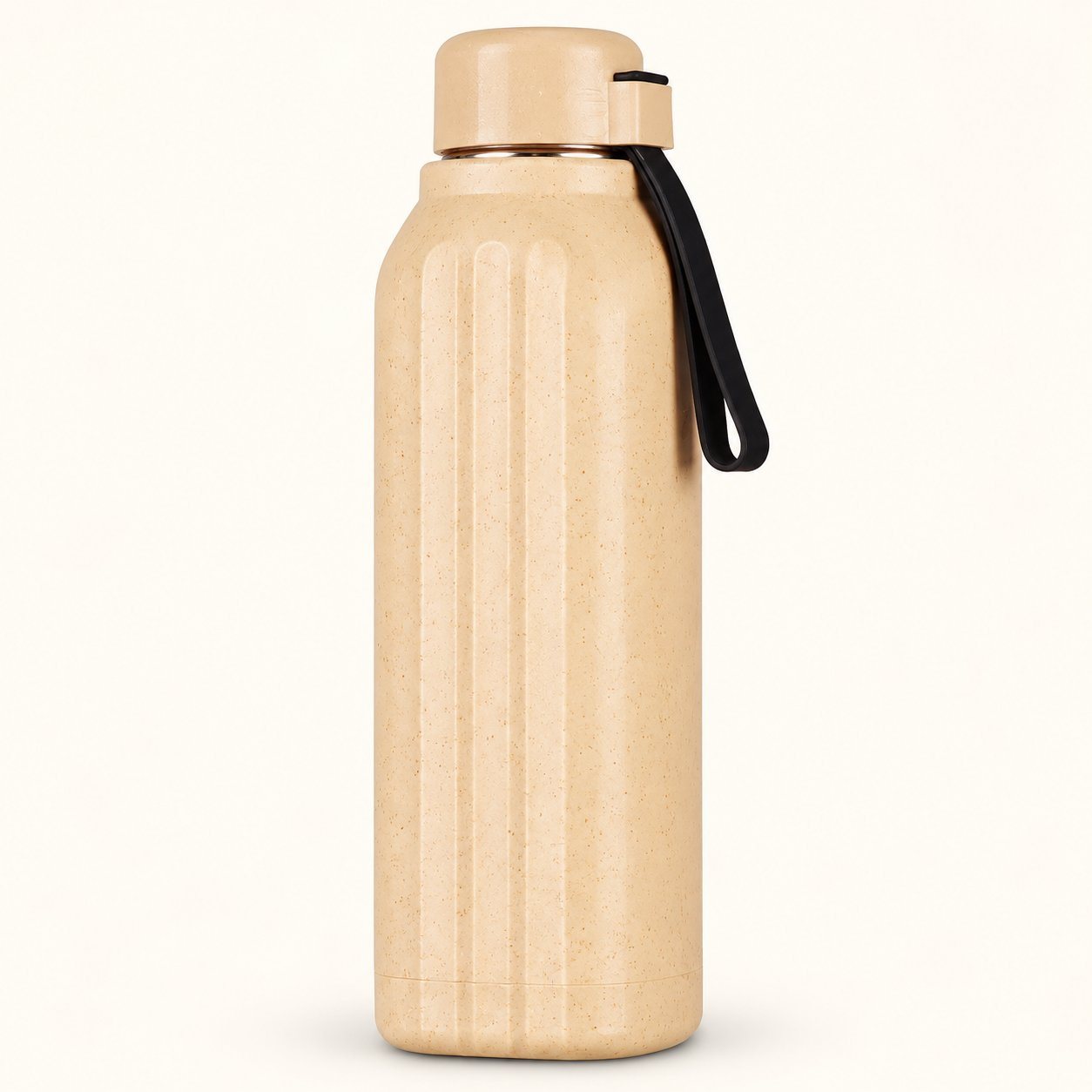Beige eco insulated bottle