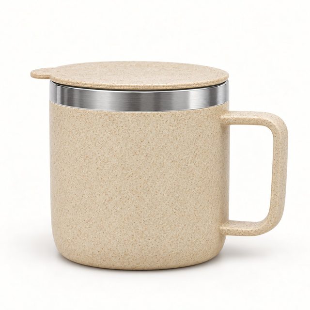 Beige eco coffee mug
