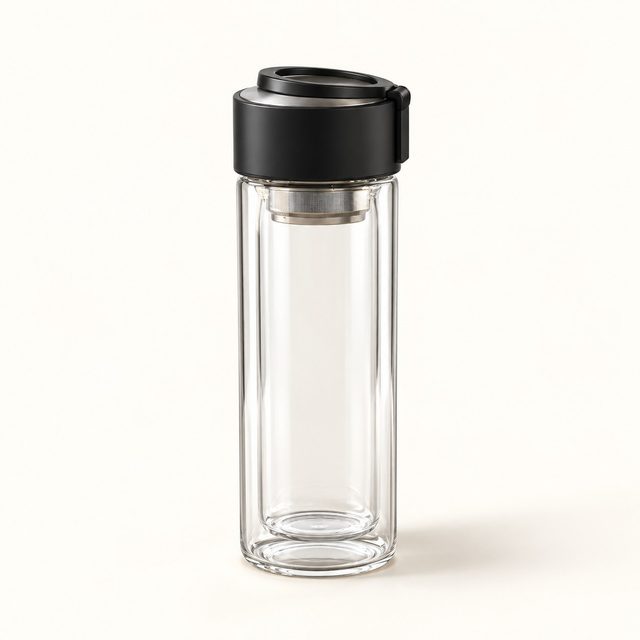 Glass tea bottle