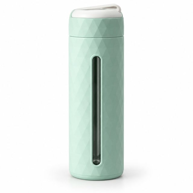 Green glass bottle