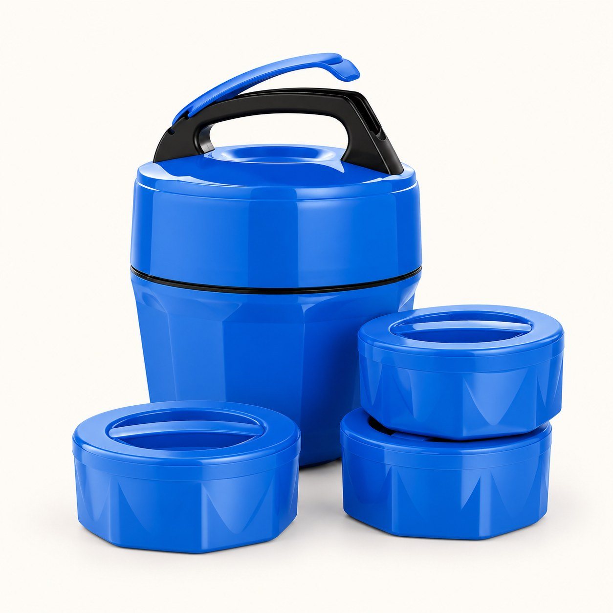 Click to zoom Blue insulated lunch box