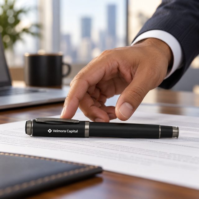 Black & Gunmetal Roller Pen, customised with a company logo
