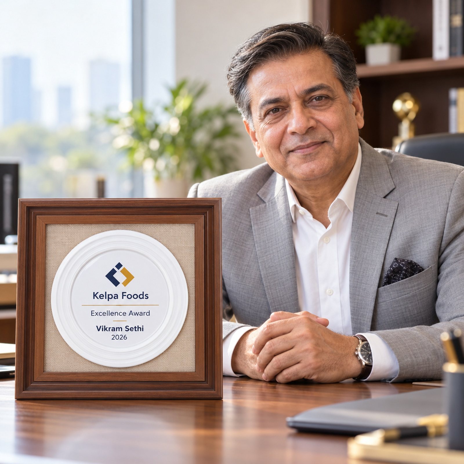 Click to zoom Round Medallion Frame Plaque, customised with a company logo