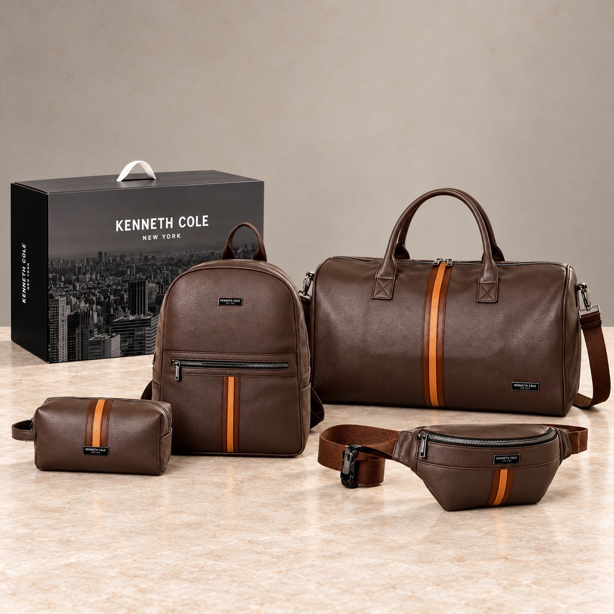 Click to zoom Kenneth Cole KC-Elite Pack of 4 in Brown, sales team reward
