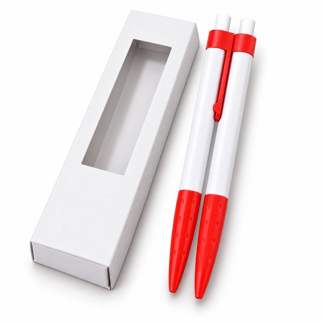 Red pen and pencil set