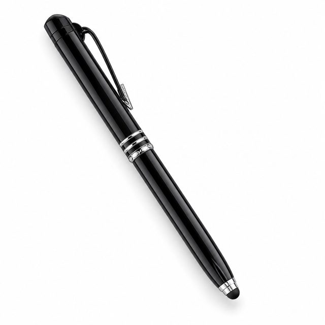 Black metal pen