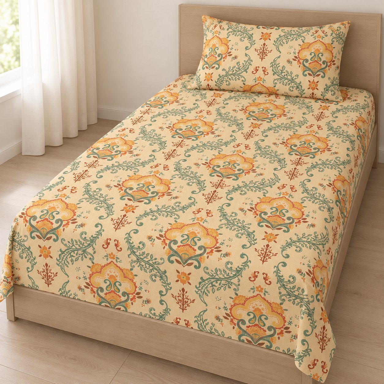 Click to zoom myTrident Crafted Tunes Micro Single Bedsheet Set in Avika, event giveaway