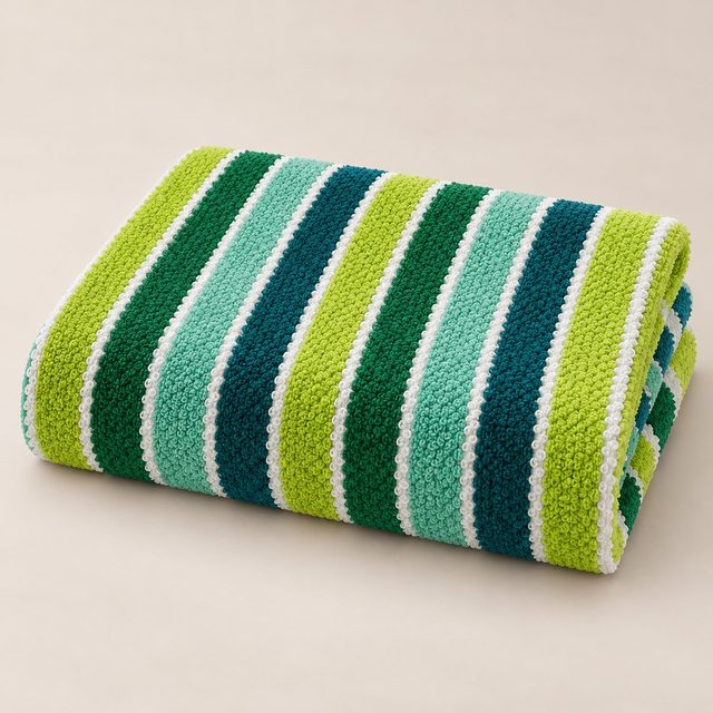 myTrident Striped Bath Towel 450 GSM in Striped, festive gifting