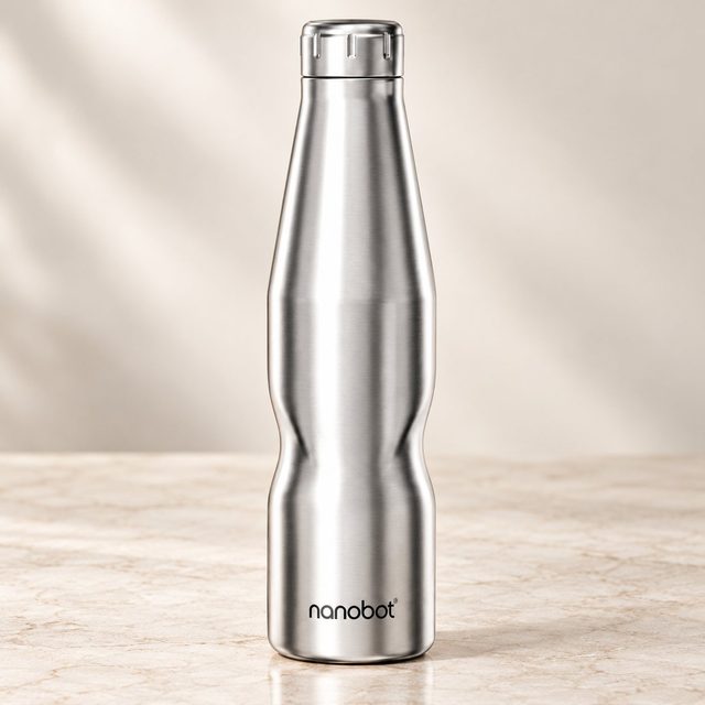 Nanobot Aura Insulated Bottle in Steel, bulk order with company logo