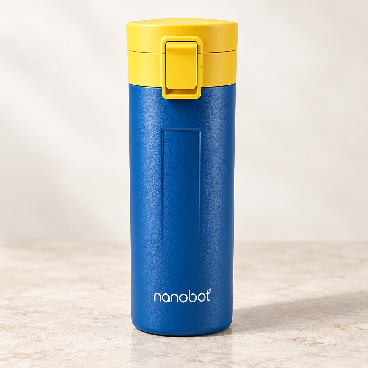 Click to zoom Nanobot Brewmate Insulated Mug 300ml in Blue/Yellow, festive gifting
