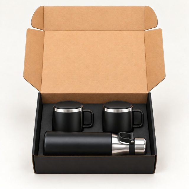 Flask and cups gift set
