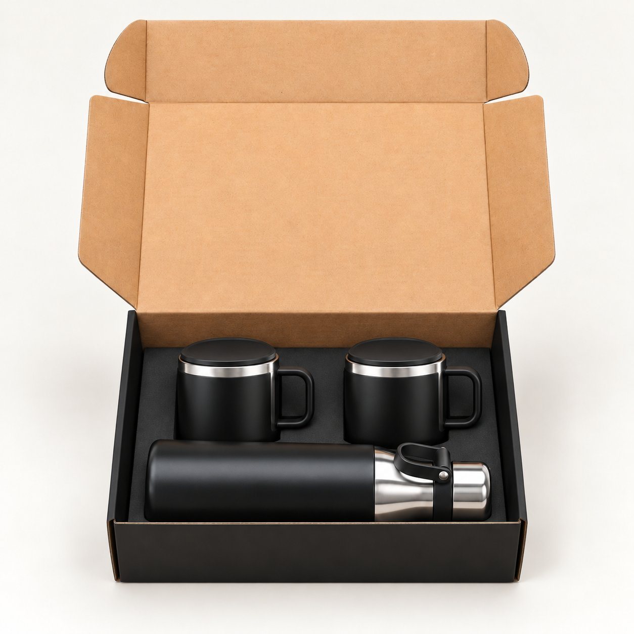 Flask and cups gift set