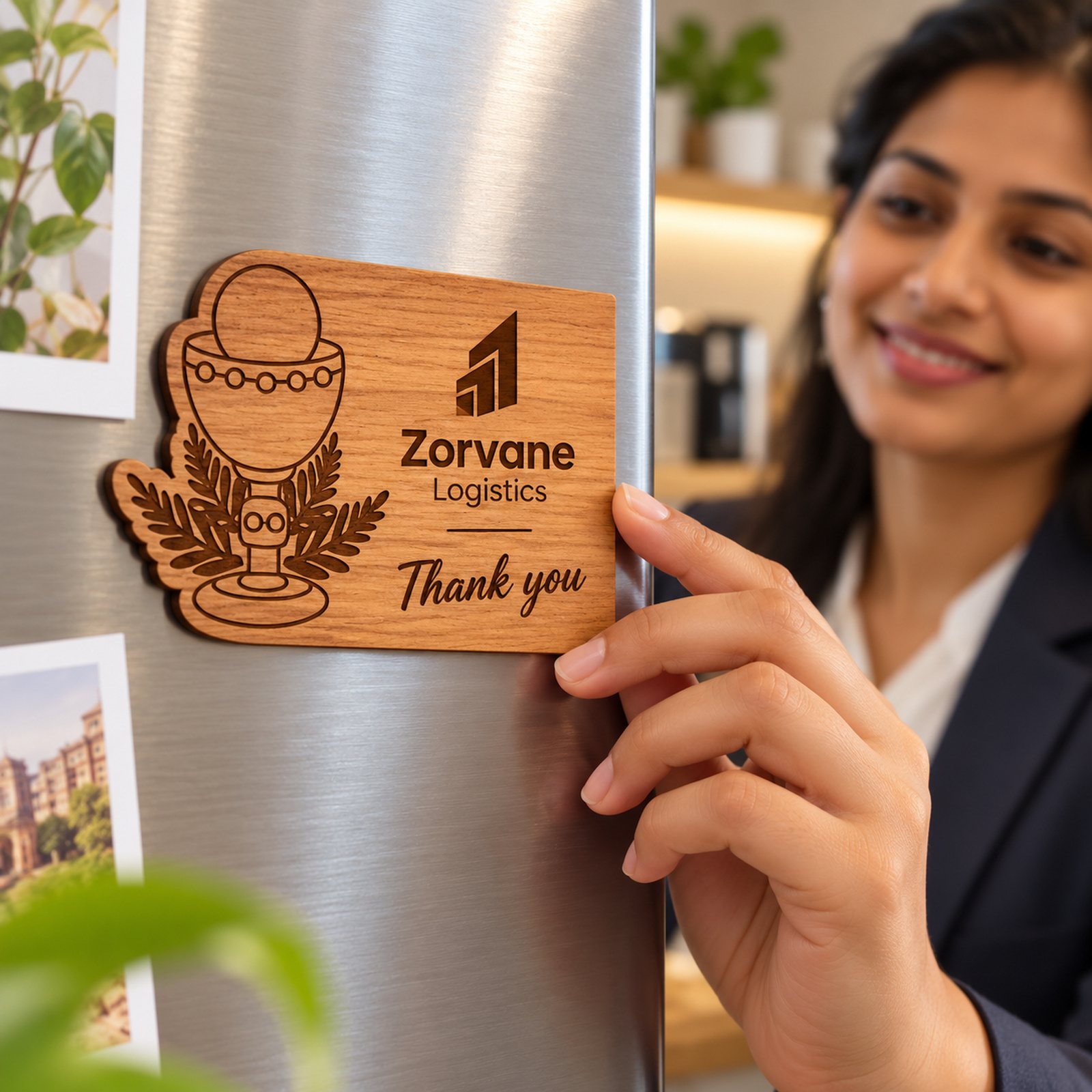 Click to zoom Fridge Magnet, shown in use