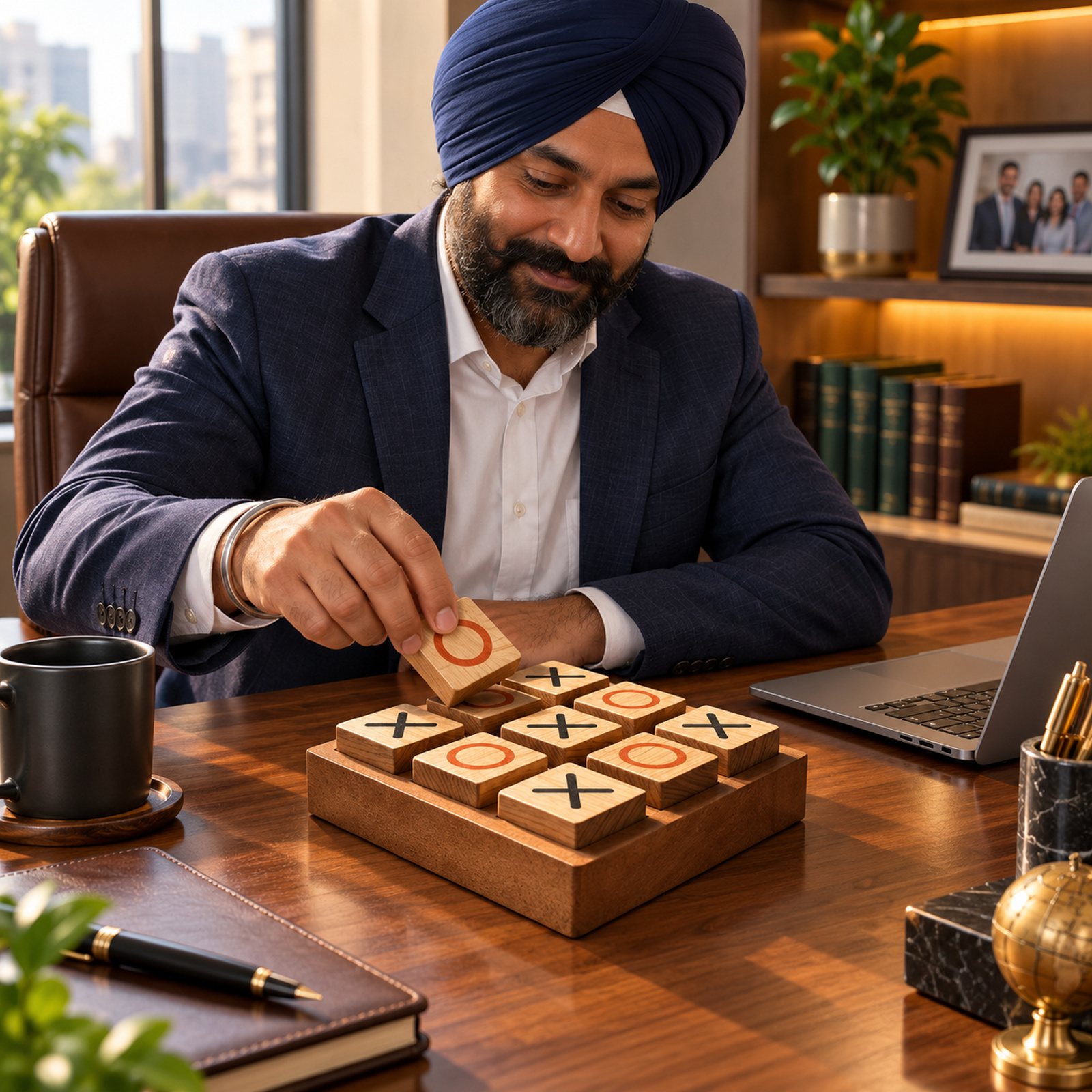 Tableware Game Mango Wood + MDF, Light, shown in use