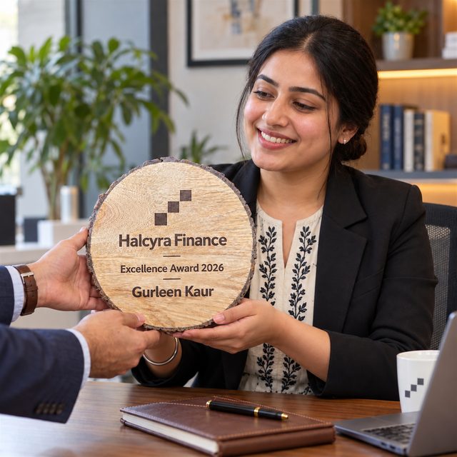 Round Bark-Edge Award Shield, customised with a company logo