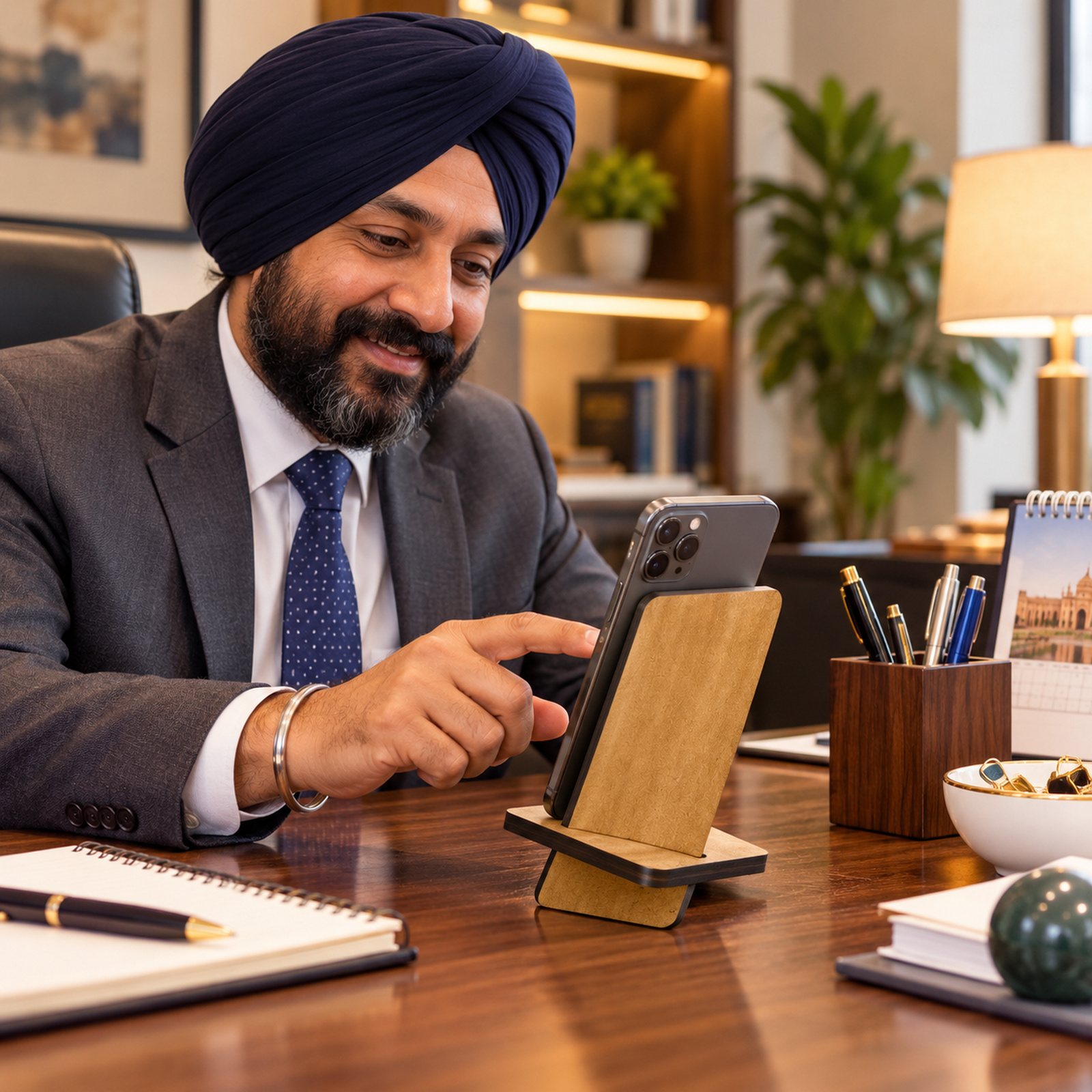 Click to zoom MDF Mobile Stand, shown in use