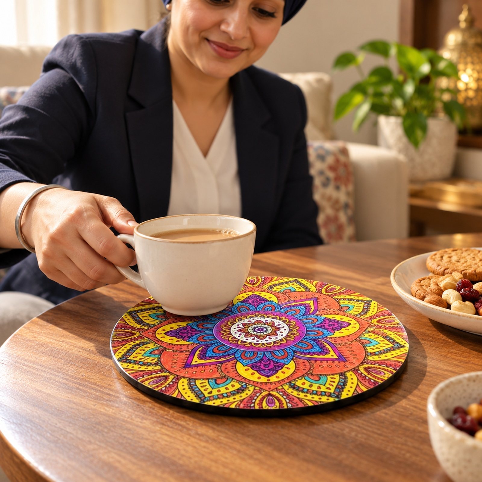 MDF Trivet 7.5, shown in use