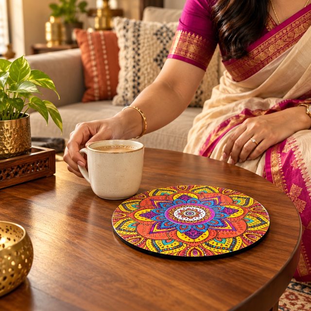 MDF Trivet 10, shown in use