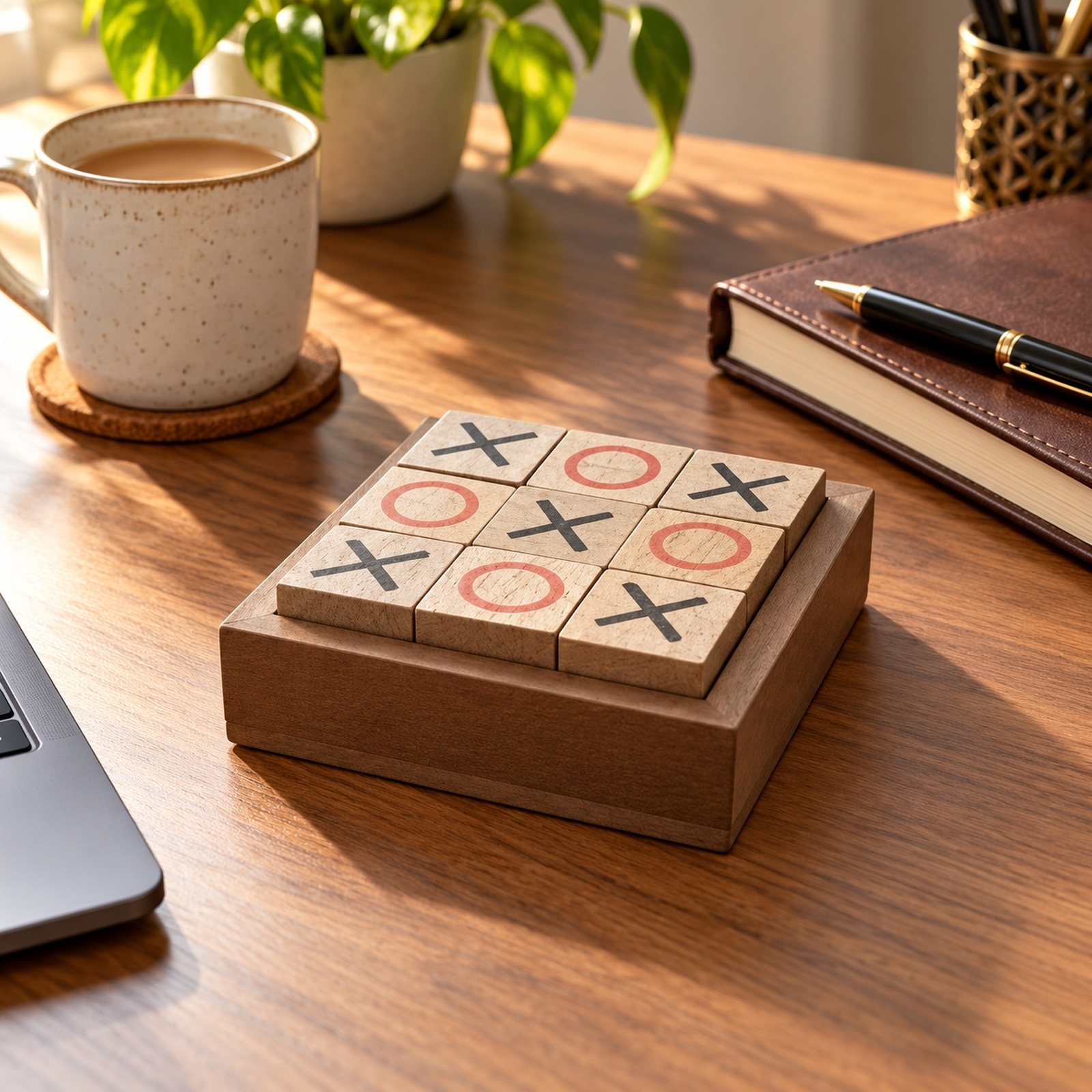Click to zoom Wooden Table Ware Game, shown in use