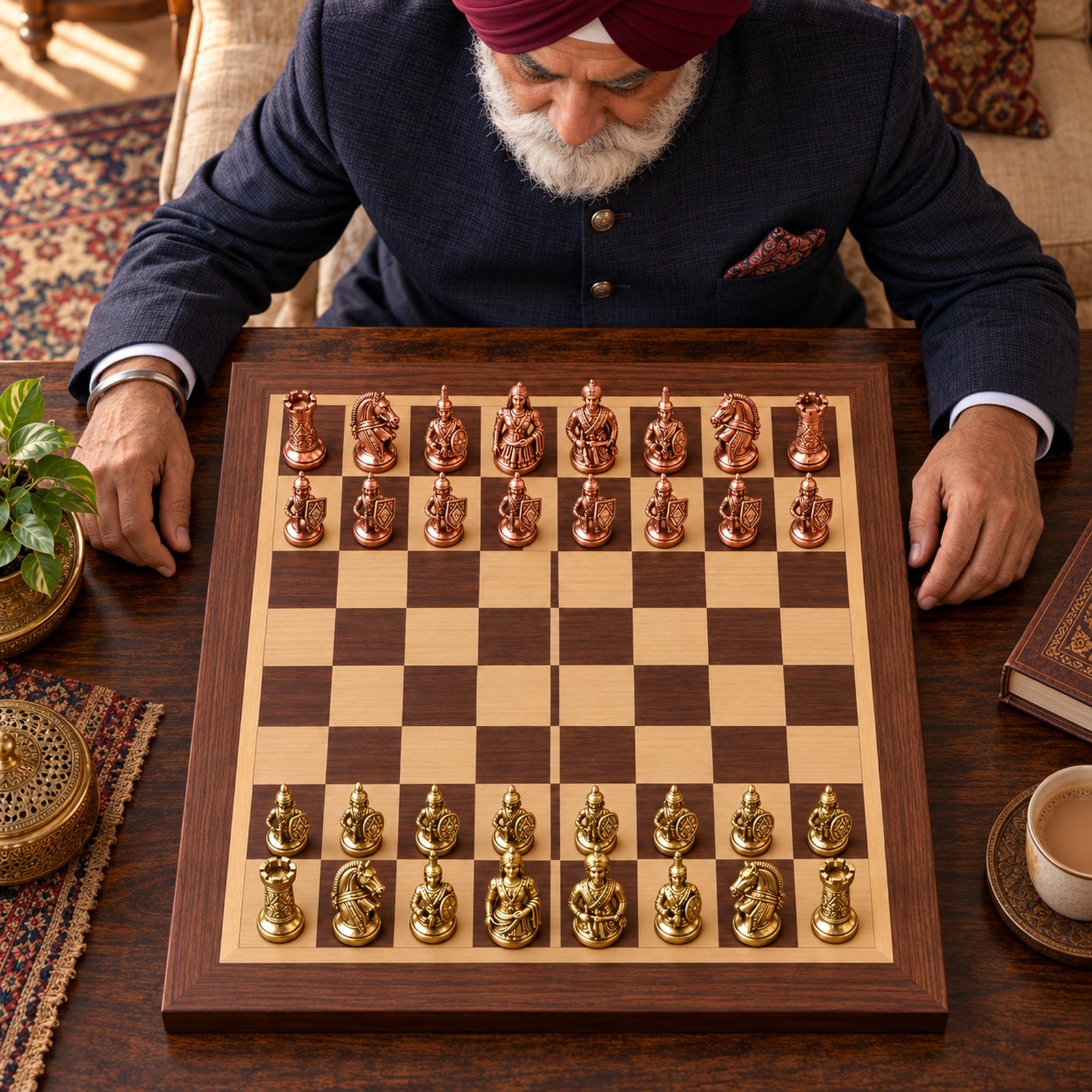 Chess, Black, shown in use