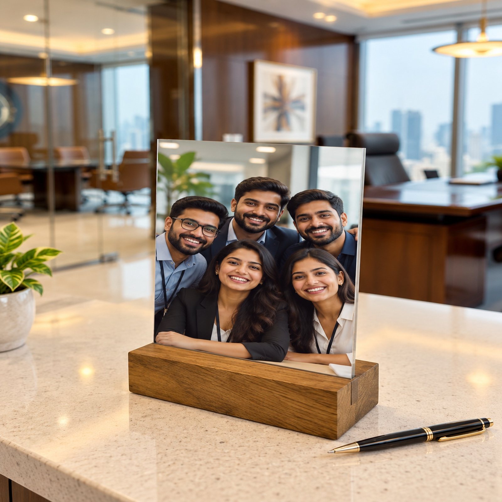 Click to zoom Wooden Photo Frame, Rectangular, shown in use