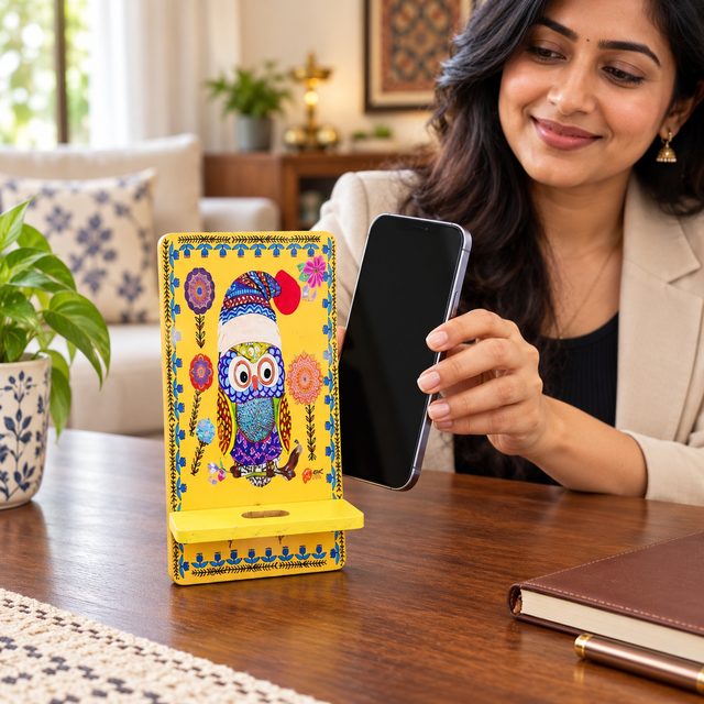 Phone Stand, shown in use