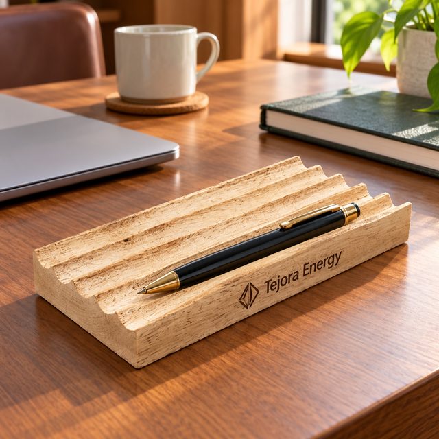 Pen Holder 5 Pen Space Without Pens, shown in use