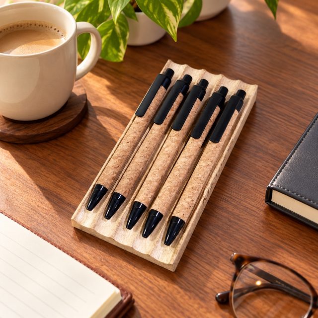 Pen Holder 5 Pen, shown in use