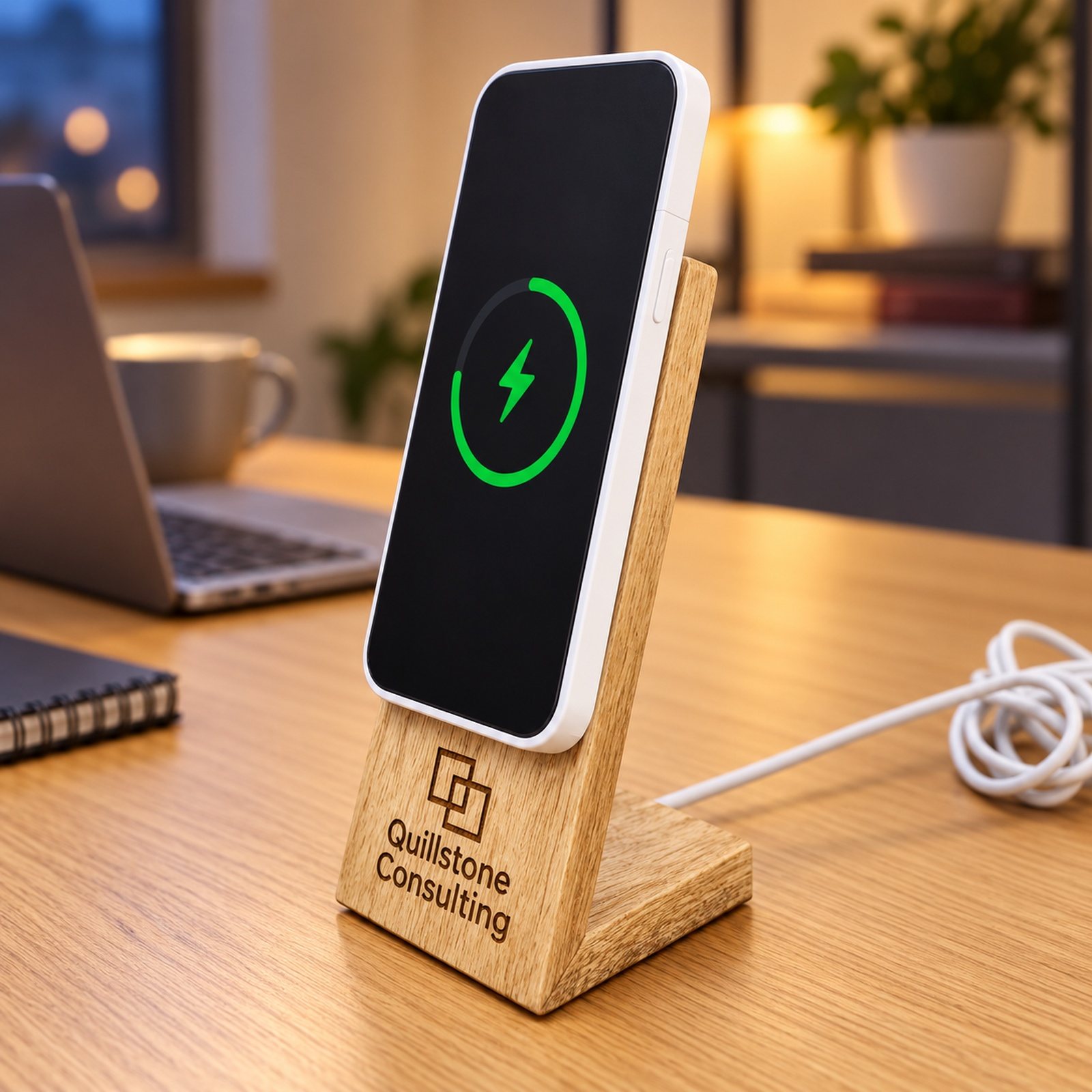 Magsafe L Phone Stand I Pcs, shown in use