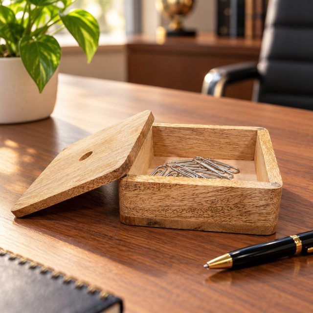 Wooden Box, Design 2, shown in use