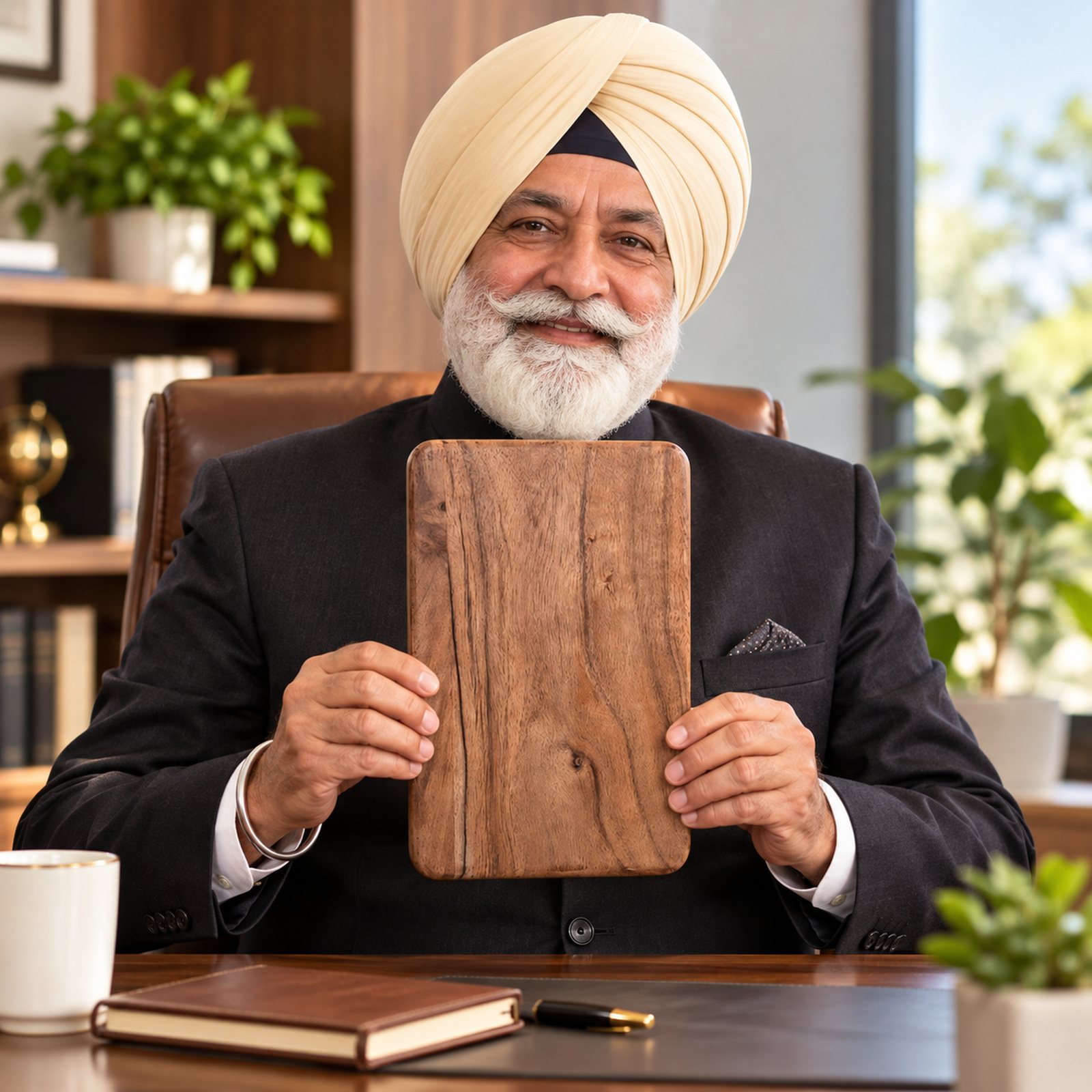 Click to zoom Wooden Rectangle Shield Plaque, customised with a company logo