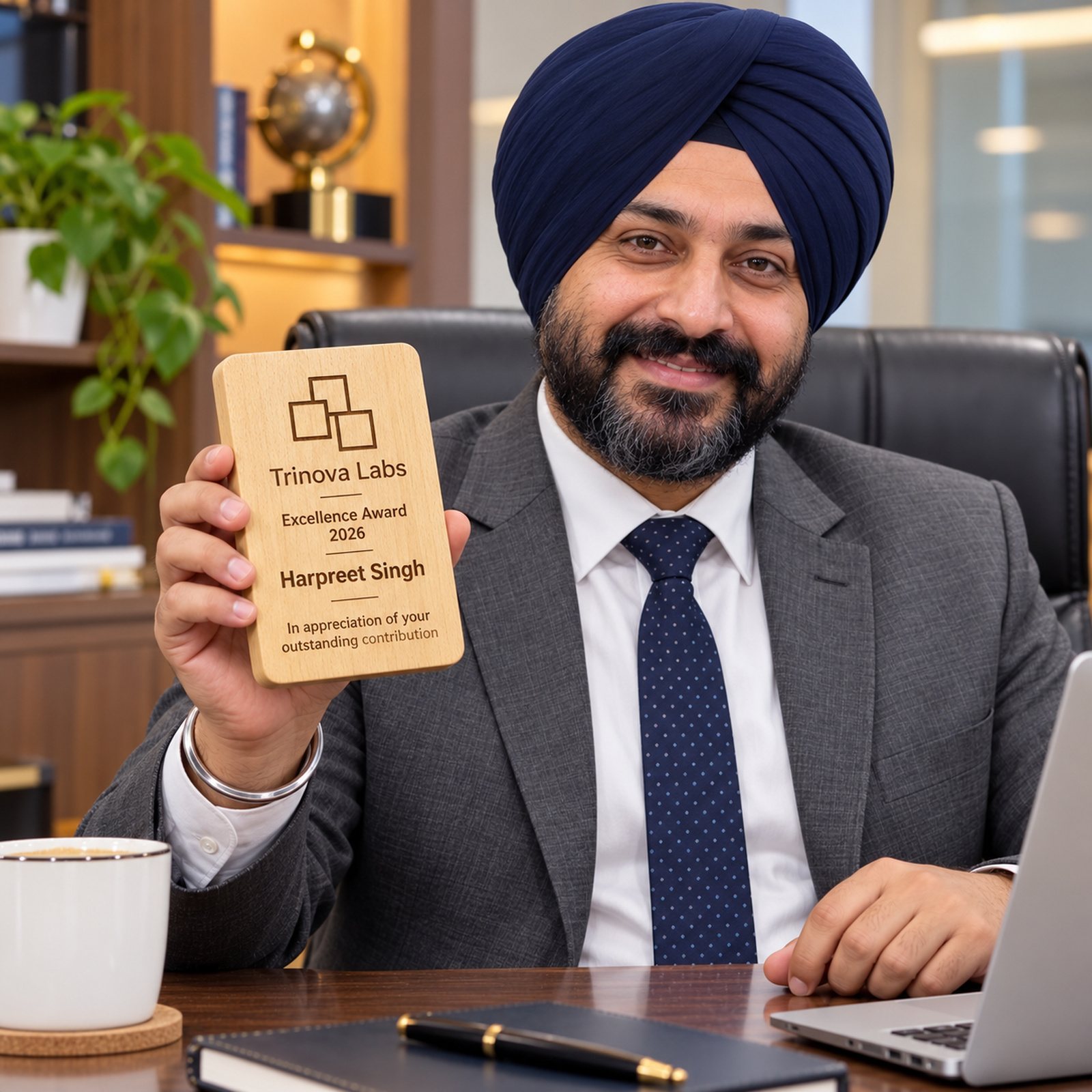 Click to zoom Mango Wood Shield, 4 x 6 inch, customised with a company logo