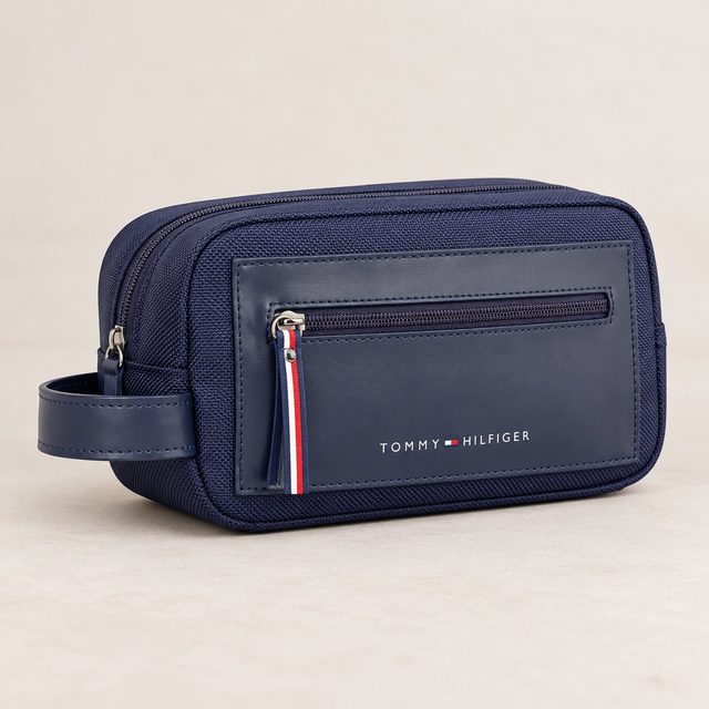 Tommy Hilfiger Grayling Toiletry Case in Navy, client gift